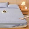 Lençol de Elástico Impermeável, à Prova de Urina e Respirável de Soja, Peça Única, Lavável à Máquina, Capa de Cama Universal Antiderrapante com Elástico em Toda a Volta, Espessada, para Todas as Estações