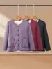 Ropa de abrigo de otoño e invierno para mujeres de mediana edad y mayores, Ropa de abrigo gruesa y cálida para abuelas, Chaquetas para madres, Ropa de abrigo ligera de algodón para personas mayores
