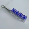 Probador de botón de descompresión de PC transparente multicolor transfronterizo, teclado mecánico con luz, llavero de botón de alivio de estrés para apretar