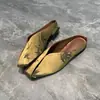 Medias zapatillas cómodas y antideslizantes con punta cerrada, diseñadas para combinar con cheongsams, modelo popular nuevo de verano 2026, sandalias elegantes con estampado de patrón nacional de estilo chino