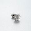 Pendientes Henson con forma de óvalo de circonita, con tornillo de acero de titanio, nuevos pendientes con forma de flor, estrella y amor, perforados con nicho de sentido avanzado