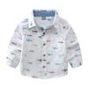 Roupa infantil uma geração de camisa infantil manga longa estampa menino bebê camisa infantil desenho animado camisa infantil primavera e outono
