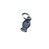 Plata de Ley S925 Sólida Colgante de Estrella de Mar Doble Cara Colgante de Carpa Cuerda Trenzada Trenzada para Manualidades Accesorios de Joyería de Plata Materiales