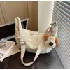 Bolsa de ombro leve de grande capacidade transfronteiriça para bolinhos, estilo coreano, nova, de primavera, simples, para estudantes, moderna, bolsa transversal