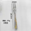 Cuchillo, Tenedor y Cuchara de Acero Inoxidable 410 para Uso en el Hogar y Hotel, Cuchillo para Bistec Chapado en Oro, Tenedor de Cena, Cuchara, Cuchara para Sopa, Tenedor de Té, Venta al por Mayor