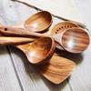 Espátula de teca de Tailandia antiadherente pala para el hogar pala para cocinar cuchara para arroz pala para freír cuchara para sopa colador traje combinado