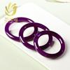 Pulsera de Ágata Púrpura Natural Pulsera de Jade para Mujer Términos Redondos Color Primario Pulsera de Amatista Hielo Pulsera de Amatista Mayoreo