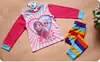 Explosiones ropa infantil niña niña bebé caricatura manga larga ballena ropa de casa traje pijama D13