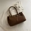 2026 Nueva Textura Bolsa para Axila de Mujer Gran Capacidad Bolso de Hombro para Viajes Cotidianos Bolso Baguette Mate de Gama Alta de Nicho Transfronterizo