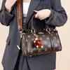 2026 Nova Bolsa de Mão da Moda Tendência Bolsa Boston Grande Capacidade Bolsa Transversal de Ombro Feminina Bolsa Feminina Estampada Retrô
