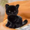 Muñeca de Gato Artificial Linda Juguete de Peluche Muñeca Gato Negro Muñeca Gato Blanco Gato Naranja Muñeca de Trapo Regalo de Cumpleaños para Niñas Niños