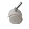 Rueda Universal 6.8 Rueda de Caster Tipo Clavo para Trabajo Ligero PP Nylon 1.0 pulgada 1.5 pulgadas Carro de Plataforma Plano Rueda de Polea Estante de Almacenamiento Rueda Doble Silenciosa