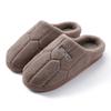 Pantuflas de algodón con letras de felpa de color liso para otoño e invierno, gruesas, para parejas, para el hogar, el dormitorio, para uso diario, para hombres, venta al por mayor