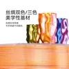 Tres Consumibles de Impresión 3D SUNLU Verdes Seda Bicolor PLA 1.75mm Impresora 1KG Línea Limpia