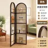 Tela de bambu e Rattan estilo japonês para quarto, divisória retrô, painel de piso dobrável móvel de bambu nanmu para escritório de hotel