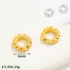 Estilo Chino Antiguo Chapado en Oro Aleación de Oro 18K Colgante Geométrico de Moda Cuentas Espaciadoras de Plata Material para Accesorios DIY Venta al por Mayor