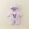 Ropa de invierno estilo coreano, mameluco de algodón engrosado para bebé, forrado de felpa para abrigar, súper lindo y adorable, perfecto para salidas invernales
