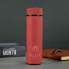 Nueva taza de agua de acero inoxidable aislada, portátil, recta, para negocios, de alto valor estético, con acabado mate, personalizable con logo