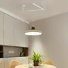 Lámpara de Restaurante Estilo Crema Araña de Balancín Extraíble Lámpara de Plato Platillo Volador Simple Moderna para Mesa de Comedor del Hogar Estudio