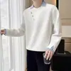 Sudadera con cuello de camisa de estilo americano de moda para primavera y otoño, marca de tendencia, de dos piezas falsas, para hombres y mujeres, resistente, corte holgado, casual, versátil, adecuada para parejas
