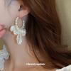 Agulha de prata Pearl Tassel brinco brincos Internet Popular nicho high-end elegante brincos elegantes All-match brincos da moda atacado mulheres