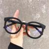Gafas de Lectura Vintage Negras Anti Luz Azul, Gafas Artísticas de Lente Único para Mujer, Gafas de Lectura Modernas Estilo Coreano, Retro Artístico