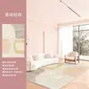 Tapete para Sala de Estar Pintura Abstrata Estilo Minimalista Tapete de Quarto de Casa ao Lado da Cama Novo Modelo 2025 Impermeável e Resistente a Manchas Tapete Completo para Piso