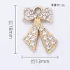 Nuevo Colgante Creativo de Lazo de Diamante Accesorios DIY Aleación Galvanizada Colgante Individual Joyería Collar Pulsera Venta al por Mayor