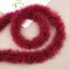 Tira de plumas planas de color directo de fábrica Tira de lana de pavo materiales de decoración manualidades regalo de Navidad DIY