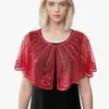 Nueva Moda Industria Pesada Europea y Americana Accesorios para Vestido de Noche Elegante Chaqueta de Perlas Versátil Chal Delgado de Perlas