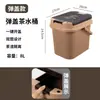 Cubo de drenaje para el hogar, cubo de agua para té, cubo de residuos de té, cubo de agua residual de plástico, accesorios para juegos de té Kung Fu, papelera para mesa de té, cubo de té pequeño