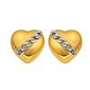 Elegantes aretes de circonita de cadena de amor dulce y fresco, nicho avanzado, populares europeos y americanos, aretes de alta gama