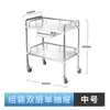 Carrito de Tratamiento de Acero Inoxidable Carrito de Hospital Carrito de Almacenamiento para Laboratorio Quirúrgico Carrito de Equipo e Instrumentos Carrito de Herramientas Silencioso