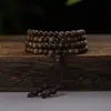 Cuentas de Sándalo Verde Argentino Grano Fino 108 Cuentas Cuentas Budistas Rosario Sándalo Pulsera de Múltiples Círculos Mayoreo