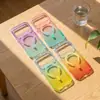Suministro directo de fábrica: adecuado para funda de teléfono Apple 18, funda magnética degradada para iPhone 18 Pro Max, combinación de colores macarrón 17