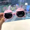 Orejas de Conejo Silicona Suave Gafas de Sol Polarizadas para Niños Gafas de Conejita HD Gafas de Dibujos Animados Lindas