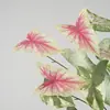 Hojas artificiales de cala, hojas de lluvia de primavera, decoración de salón de bodas, arreglos florales, flores de seda, plantas verdes, hojas, paisajismo de centros comerciales, arte floral con temática de bosque