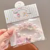 Pulseira Magnética Transparente Fofa de Desenho Animado Sanrio para Crianças Menina Fresca Melhor Amiga Pulseira de Cristal Joia de Presente