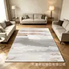 Alfombra Moderna Minimalista Abstracta para Sala de Estar, Área Grande, Cachemir Sintético, Lavable, Lavable a Máquina, Felpudo Antideslizante