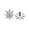 F136 Titanium Ear Nail Small Sun Lip Nail Haimang Star Zircon G23 Titanium Alloy Human Body Puncture Ear Jewelry Ear Nail