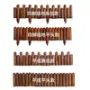 Tapón de madera carbonizada anticorrosiva para valla de jardín enchufable decoración de valla de jardín interior y exterior balcón patio exterior huerto valla de madera maciza