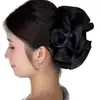 Esponja perlada extra grande para adelgazar la cara, scrunchie plisado, pinza de tiburón, pinza de moño de moda, accesorios para el cabello para mujer