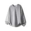 Sudadera con Hombros Caídos Estilo Personalidad Otoño e Invierno Estilo Patchwork Bordado de Nicho Camiseta de Lujo para Hombre Cuello Redondo Fresco Atractivo Manga Larga