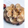 Decoración Artesanal DIY Flor de Madera Flor Rosa Planta Creación de Entorno para Jardín de Infancia Material de Flor Seca Decoración Colgante de Interior Flor Enrollada de Madera
