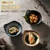 Cuenco rústico de cerámica estilo japonés con asa y acabado esmaltado en horno, alto valor estético, cuenco para comer para hoteles y restaurantes, regalo creativo, venta al por mayor de muebles