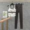 Ropa Deportiva a Prueba de Golpes con Espalda en I para Mujer, Conjunto de Ropa Deportiva de Color Contrastante y Espalda Bonita para Correr y Yoga, Dos Piezas Estilo Nuevo