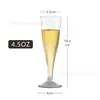 Vasos Desechables de Plástico para Mezclar Cócteles, Copas de Champaña, Copas de Vino con Borde Dorado, Vasos de Agua Mineral Mary Soda, Ventas Directas de Fábrica