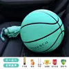 Baloncesto de Tres Aros para Niños No. 5 Estudiantes de Jardín de Niños, Primaria y Adolescentes Baloncesto de Goma de Entrenamiento de Alta Elasticidad y Resistente al Desgaste al por Mayor