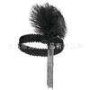 1920 Gatsby Tocado Tocado de Plumas Diadema para Fiesta de Graduación Festival Accesorios para el Cabello para Actuación Banda para el Cabello con Borlas Retro Europea y Americana para Mujer