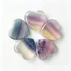 Piedra Bruta de Cristal Natural Corazón 25*6mm Forma de Corazón de Amatista Piedra Suelta Adorno Gema Accesorios para Joyería DIY